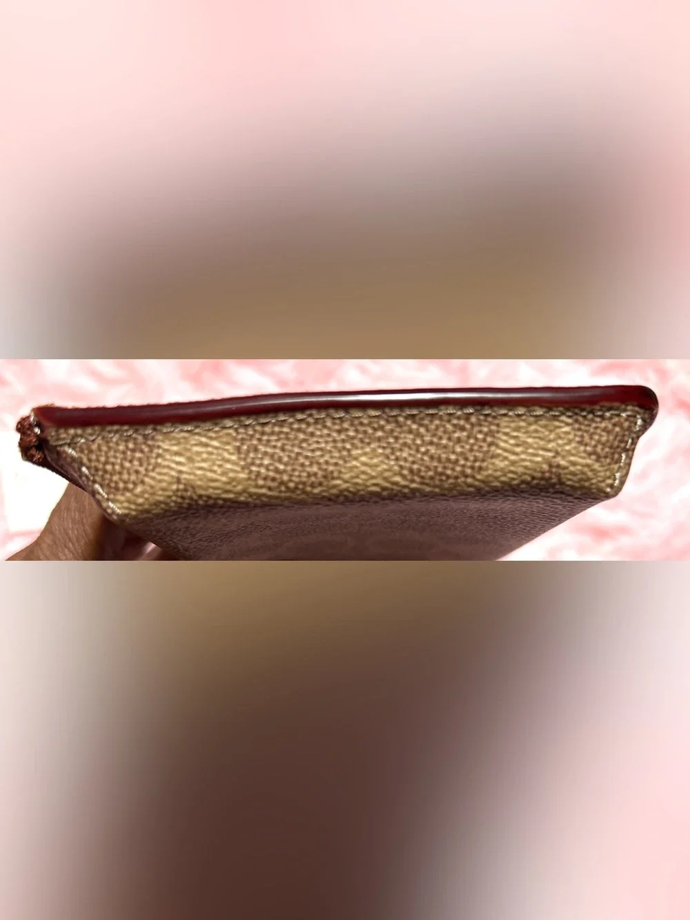 Coach Signature Canvas Essential Phone Wallet/ Amber